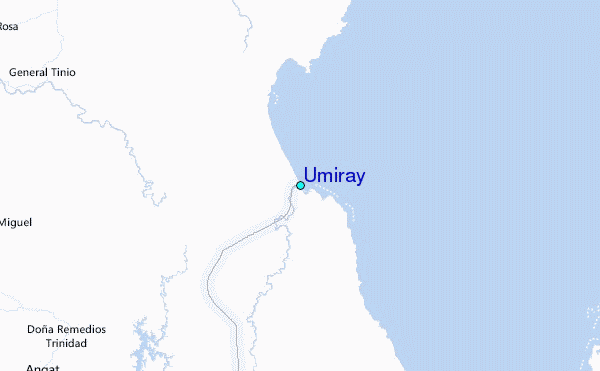 Umiray Tide Station Location Map