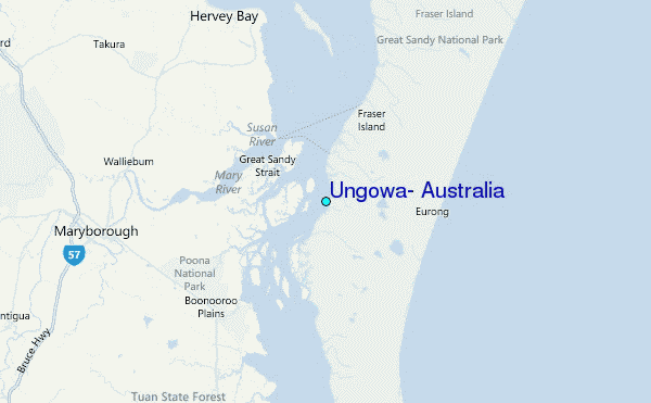 Ungowa, Australia Tide Station Location Map