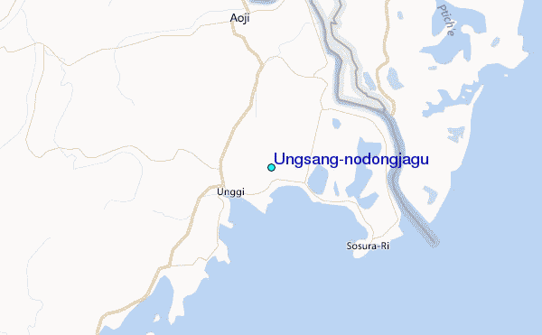 Ungsang-nodongjagu Tide Station Location Map