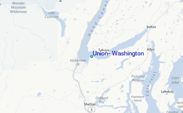 Union, Washington Tide Station Location Map