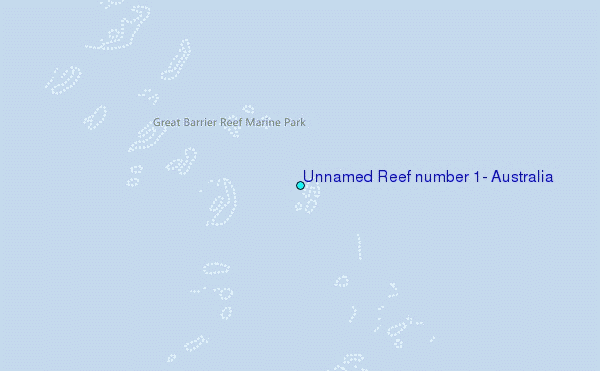 Unnamed Reef number 1, Australia Tide Station Location Map