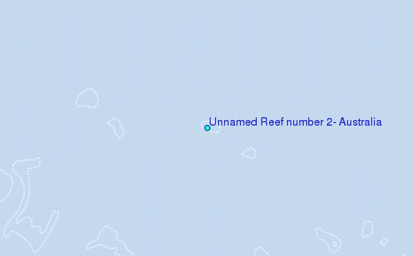 Unnamed Reef number 2, Australia Tide Station Location Map