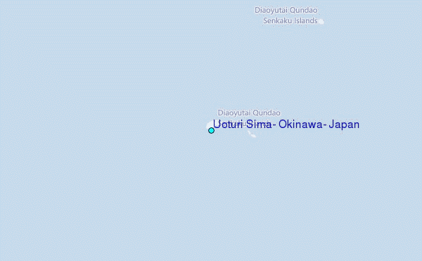 Uoturi Sima, Okinawa, Japan Tide Station Location Map