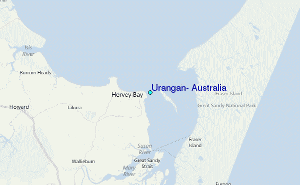 Urangan, Australia Tide Station Location Map