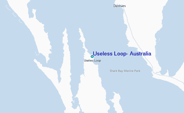 Useless Loop, Australia Tide Station Location Map