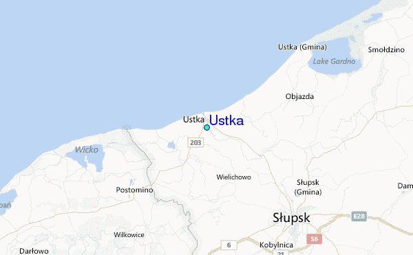 Ustka Tide Station Location Map
