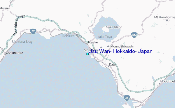 Usu Wan, Hokkaido, Japan Tide Station Location Map