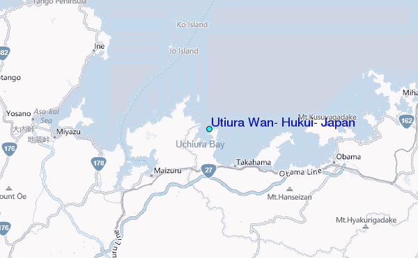Utiura Wan, Hukui, Japan Tide Station Location Map