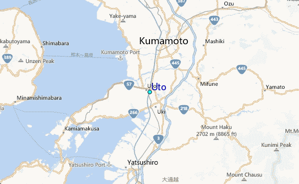 Uto Tide Station Location Map