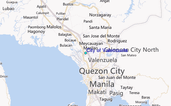 City of Valenzuela Tide Station Location Map