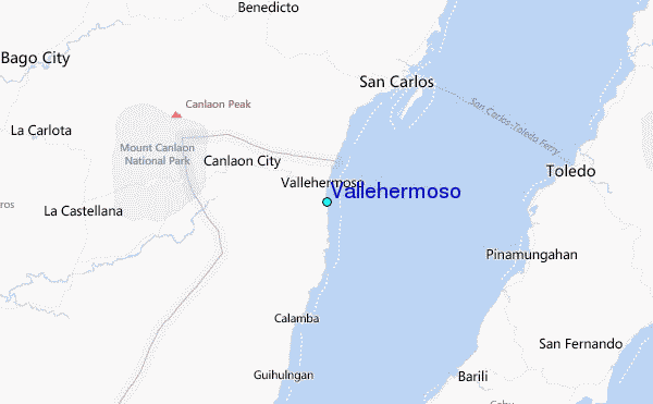 Vallehermoso Tide Station Location Map