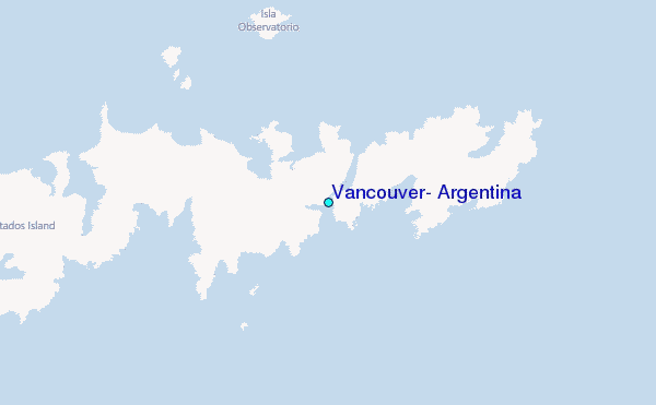 Vancouver, Argentina Tide Station Location Map