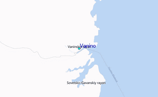 Vanino Tide Station Location Map