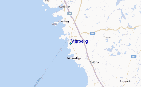 Varberg Tide Station Location Map
