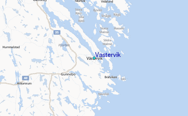Vastervik Tide Station Location Map