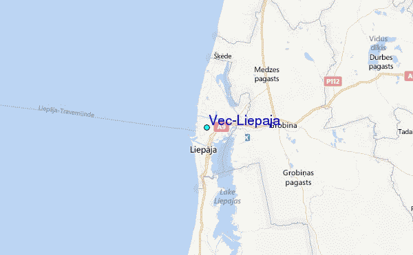 Vec-Liepaja Tide Station Location Map
