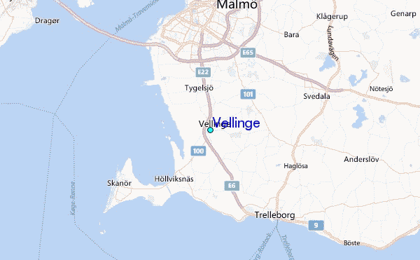 Vellinge Tide Station Location Map