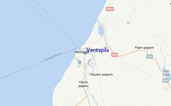 Ventspils Tide Station Location Map
