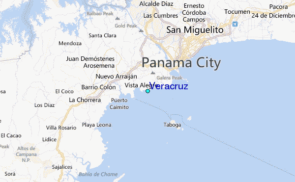 Veracruz Tide Station Location Map