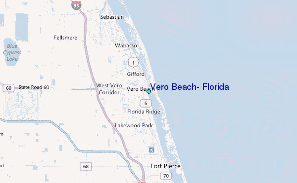 Vero Beach, Florida Tide Station Location Map