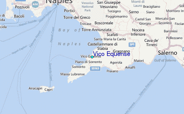 Vico Equense Tide Station Location Map