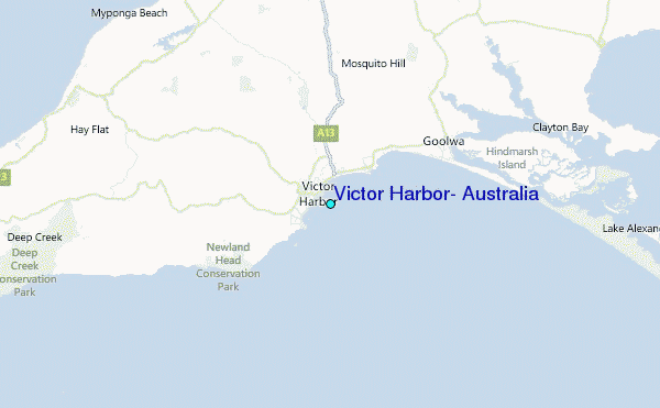 Victor Harbor, Australia Tide Station Location Map