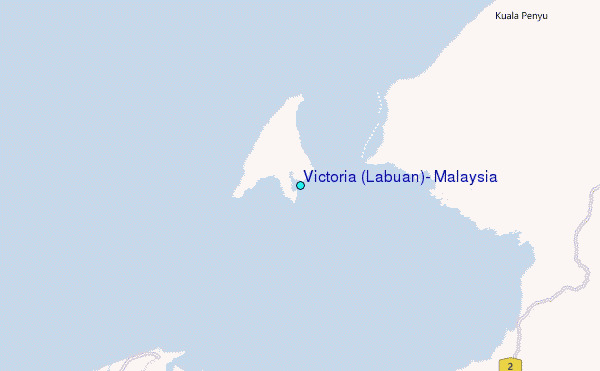Victoria (Labuan), Malaysia Tide Station Location Map
