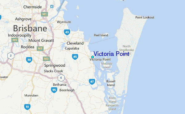 Victoria Point Tide Station Location Map