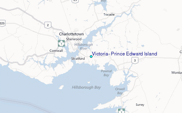 Victoria, Prince Edward Island Tide Station Location Map