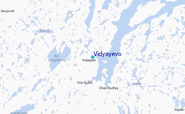 Vidyayevo Tide Station Location Map