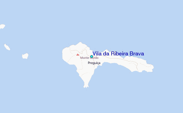 Vila da Ribeira Brava Tide Station Location Map