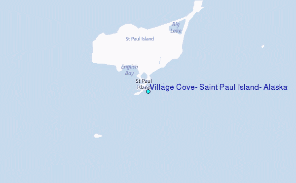 Village Cove, Saint Paul Island, Alaska Tide Station Location Map