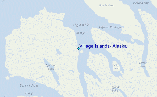 Village Islands, Alaska Tide Station Location Map