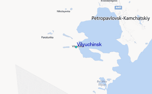 Vilyuchinsk Tide Station Location Map