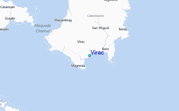 Virac Tide Station Location Map