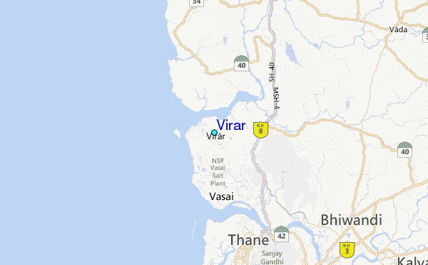 Virar Tide Station Location Map