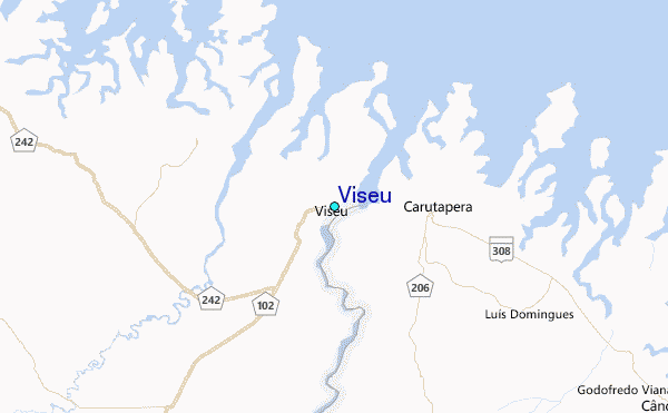 Viseu Tide Station Location Map