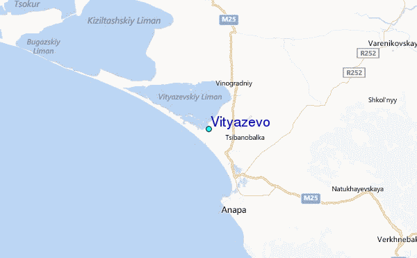 Vityazevo Tide Station Location Map