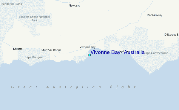 Vivonne Bay, Australia Tide Station Location Map