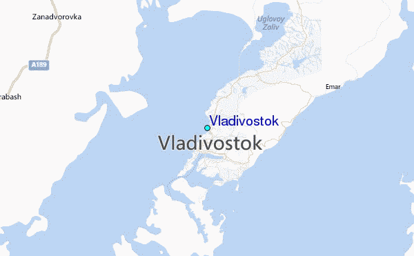 Vladivostok Tide Station Location Map