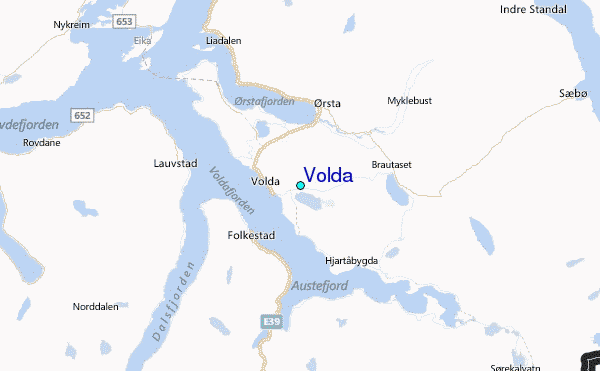 Volda Tide Station Location Map