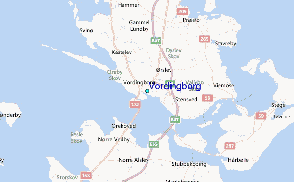 Vordingborg Tide Station Location Map