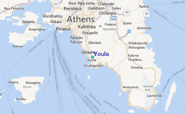 Voula Tide Station Location Map