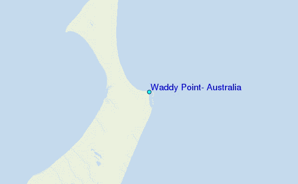 Waddy Point, Australia Tide Station Location Map