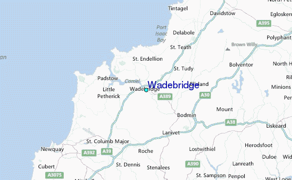 Wadebridge Tide Station Location Map