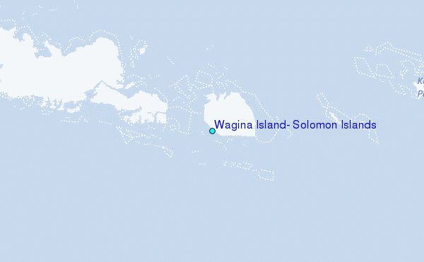 Wagina Island, Solomon Islands Tide Station Location Map