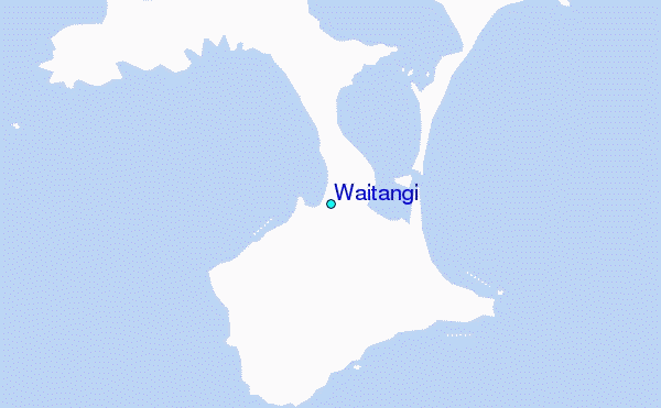 Waitangi Tide Station Location Map
