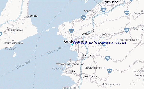 Wakayama, Wakayama, Japan Tide Station Location Map