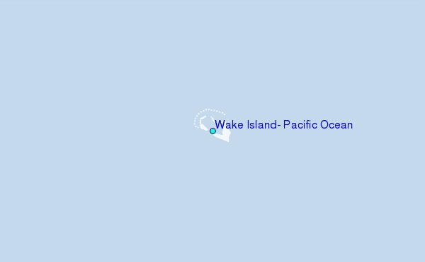 Wake Island, Pacific Ocean Tide Station Location Map