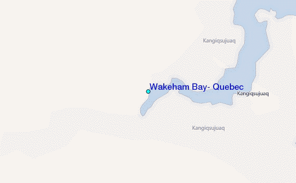 Wakeham Bay, Quebec Tide Station Location Map